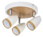 5566 Kinkiet Karen LED 3x 4W IP20 biały/buk 230V, 50Hz