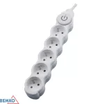 PRZEDŁUŻACZ NA 5X 2P+Z+WYŁ. 1.0MM X 1.5M