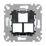 Merten, Podstawa mocująca do wkładów RJ45 Schneider Electric, 1-krotna/2-krotna