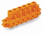 Gniazdo THT Pin lutowniczy 0,6 x 1,0 mm konstrukcja prosta, pomarańczowa 232-762/031-000