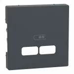 Merten, System M, płytka centralna gniazda ładowania USB, antracytowy