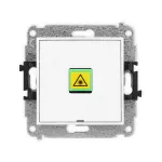 ICON Mechanizm gniazda światłowodowego/optycznego pojedynczego, bez pola opisowego biały