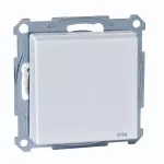 Gniazdo wtykowe SCHUKO z klapką i przesłoną, IP44, b.śrub., B.A, P, Sys M
