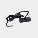 Black suspended ceiling rose power outlet DALI 71-7521-60-00