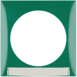 Integro Ramka 1-krotna z polem opisowym, zielony, połysk