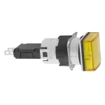 Harmony XB6 Kompletny wskaźnik świetlny, Żółty, LED, Kwadratowy, 12...24 V AC/DC, 16 mm, Plastikowy