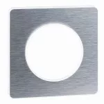Odace Touch, ramka 1-krotna, DIY, podstawa biała, inox
