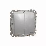 Łącznik świeznikowy IP44, Sedna Design & Elements, srebrne aluminium