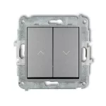 ICON Mechanizm łącznika żaluzjowego z podtrzymaniem srebrny metalik