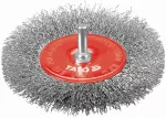SZCZOTKA TARCZOWA Z TRZPIEN. 100MM INOX