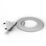 PP-11/2M/2X0,75/OMY P Przewód przyłączeniowy z wtyczką płaską; 2x0,75; H03VVH2-F (OMYp); 2m; biały