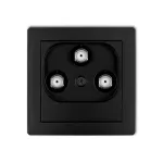 DECO Mechanizm gniazda multimedialnego 3F DATA (Vectra) czarny mat