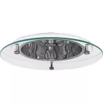 LUGSTAR DYSTANS PREMIUM LED pełna przezroczysta Szyba fi 212x4 3 otwory