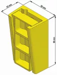 CABLE WEDGE CLAMPS FKK 08 Podwójny zacisk do mocowania kabli i przewodów
