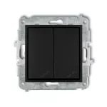 MINI Mechanizm łącznika podwójnego schodowego czarny mat