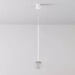 CLAR 500 fi100 wisząca LED 2,7W/298lm/3000K, 230V, przewód transparentny, biały sygnałowy (mat) RAL 9003