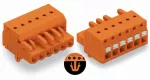 1-przewodowe gniazdo przycisk Push-in CAGE CLAMP®, pomarańczowa 2231-315/008-000