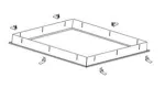 RAMKA ADAPTACYJNA DO SUFITU G/K 34 / 1200X300