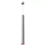 PIXO 610 wisząca max 1x50W, GU10, 230V, kolor miedzi, srebrny aluminiowy (mat struktura) RAL 9006 T068E61Wh961101