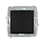ICON Mechanizm łącznika zwiernego żaluzjowego czarny mat