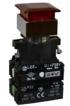 PROMET Przycisk P22-DLMXY/24V czerwony
