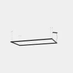 Lineal lighting system Apex Rectangular Pendant 1125mm x 2140mm 126.4W LED warm-white 3000K CRI 92 CASAMBI White IP40 9378lm AW29-CPW9BEXB14