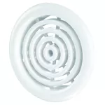 kratka wentylacyjna drzwiowa centralna fi 100/80mm, biała