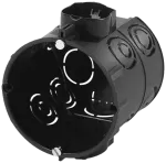 FT-81 puszka p/t inst do łączenia czarna głęboka65mm z wkręt