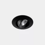 Downlight Play Flat Round Adjustable 11.9W LED warm-white 2700K CRI 92 44.3º Black IN IP20 / OUT IP54 1309lm AG12-13V9F1BB60