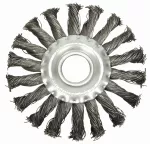 SZCZOTKA TARCZOWA 115MM,DRUT SPLATANY