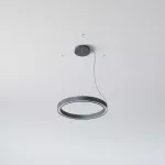 ALFREDO 710/U wisząca DIRECT LED PHILIPS LV 44W/7000lm/3000K/TD/CAS, 230V, czarny głęboki (mat struktura) RAL 9005