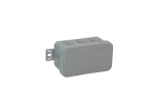 038-03 szara Puszka hermetyczna n/t 80x45x41mm IP54 8-wl klik z osł.