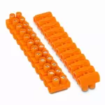 LZ-12X10 Listwa zaciskowa 10mm2 ,12-torowa 250V termoplastyczna; pomarańczowy
