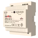 ZASILACZ IMPULSOWY 12V DC, 30W, TH-35 TYP: ZPM-30/12