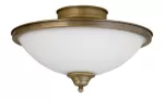 2759 Plafoniera Elisett E14/2x40W mosiądz ant. 230V, 50Hz