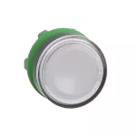 Harmony XB5 Główka przycisku płaskiego z samoczynnym powrotem, LED, biała plastikowa