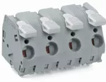 Złączka do płytek drukowanych dźwignia 6 mm² RM 12,5 mm 2-bieg, szara 2706-302