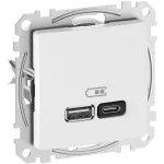 Ładowarka USB, Sedna Design & Elements, type A+C, 3A, 45W, PRO, biały