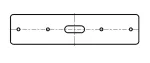 Łącznik prosty I-LINE-BIND180 / czarna 9005ds / + akcesoria