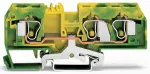 3-przewodowa złączka PE 10 mm², żółto-zielona 284-687/999-950