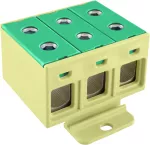 ZŁĄCZKA SZYNOWA 3-TOROWA 50MM2 ZGX 3x50 ŻÓŁTO - ZIELONA