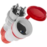ZWG-54 Zestaw przyłączeniowy EXTREM wtyczka WT-54 + gniazdo GN-54, IP54; szaro-czerwony