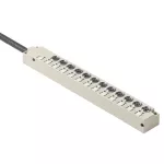 SAI-12-F 3P M8 L 10M Pasywny rozdzielacz czujnik / człon wykonawczy (z przewodem), nr.katalogowy 1828630000