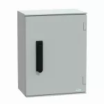 Obudowa poliestrowa wisząca PLM z zamkiem 3 punktowym, IP66 430x330x200 mm, PanelSet