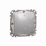 Łącznik 2-biegunowy IP44, Sedna Design & Elements, srebrne aluminium