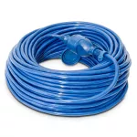 PJ-HEAVY/Z/30M/3X1,5/H07BQ Przedłużacz jednogniazdowy specjalistyczny HEAVY; IP44; 16A; H07BQ-F; 3X1,5; 30m; niebieski