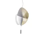Pendant Voiles Small Surface LED 37.8W LED warm-white 3000K PHASE CUT Chrome 2357lm 00-6306-21-14