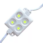 Moduł LED BIAŁY CIEPŁY 4 diody 5050 12V IP65