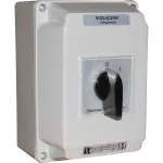 Łącznik Krzywkowy 25A, -4.8240 w obudowie OB4 z czołem żółto/czerwonym