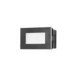 Wall fixture IP65 RECT LED 2.3W SW 3000-4000-6500K ON-OFF Stainless steel 323 PX-0549-ALU